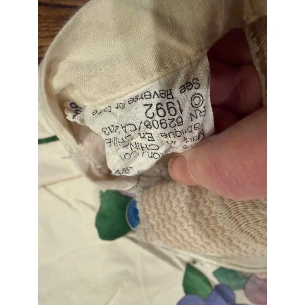 Vintage appliqué duvet cover.